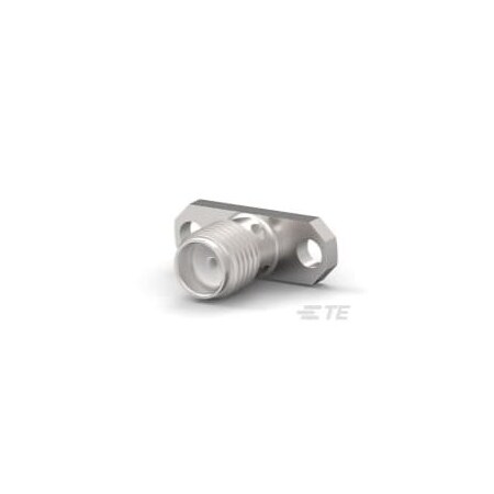Te Connectivity Rf Sma Connector, 1 Contact(S), Female, Panel Mount, Panel Mount, Solder Terminal, Locking, Jack 1052534-1